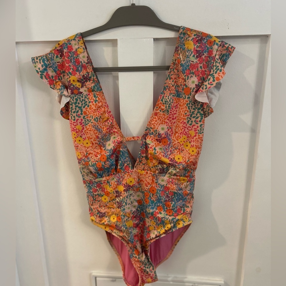 Free People Multicolor Floral One-Piece Swimsuit - Picture 5 of 8